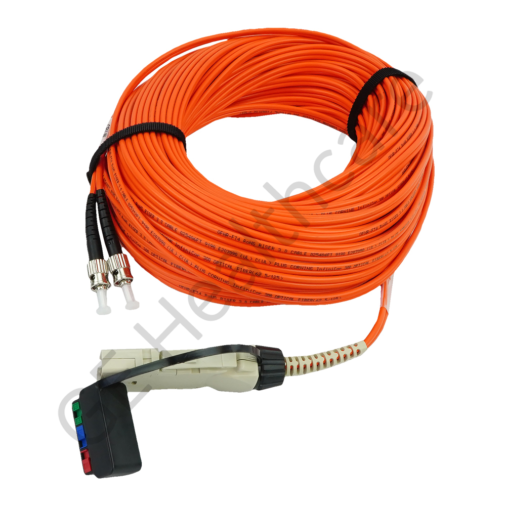 Cable Fiber Optic Straight Tip to (FDDI) Duplex 100ft
