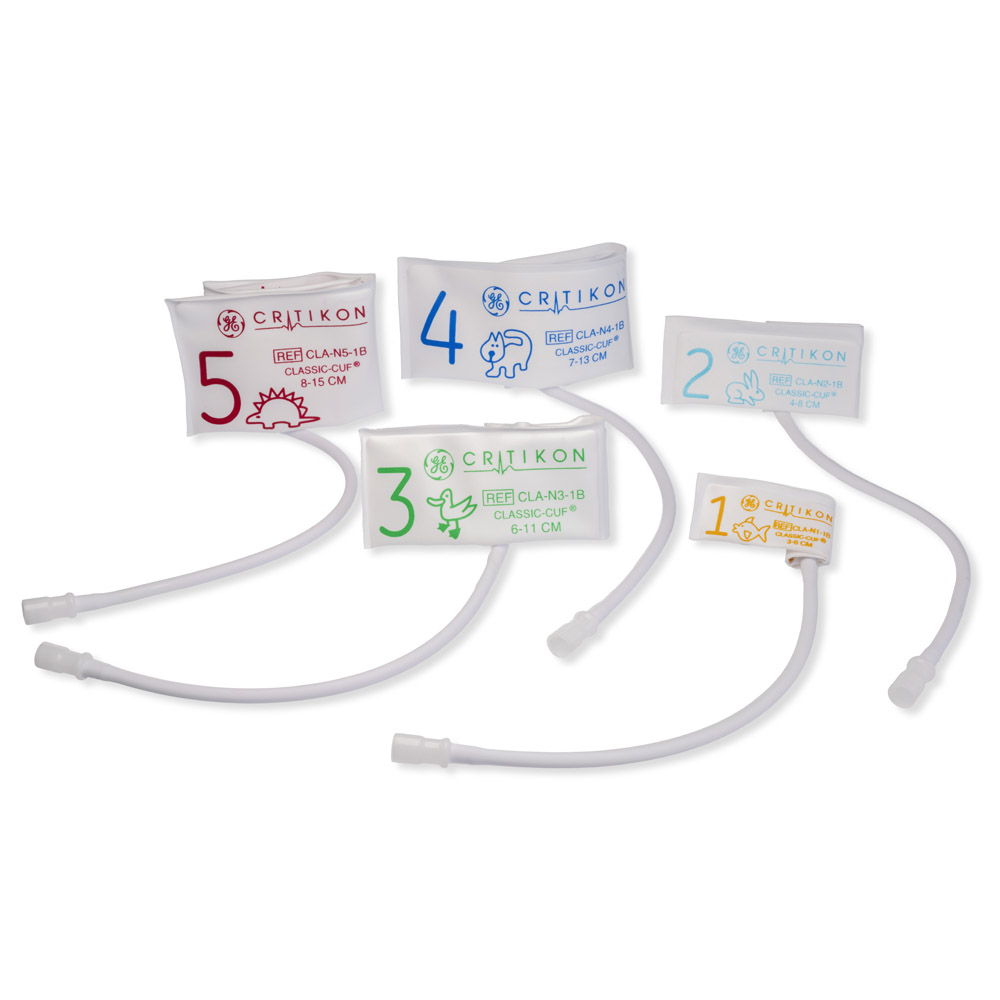 CLASSIC-CUF Mix Neonate Blood Pressure Cuffs, 1 Tube Neo-Snap (20/box)