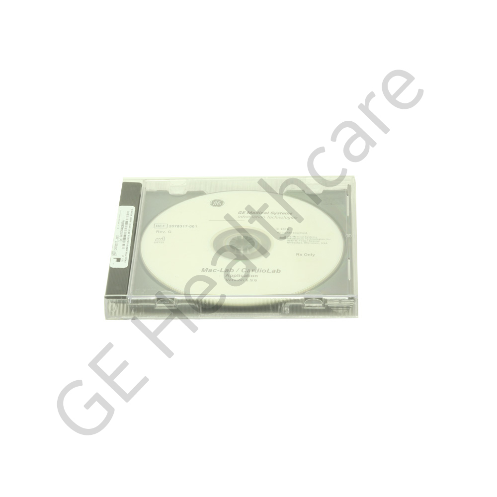 DVD Mac Lab-Cath Lab Application Install v6.9.6, Cardiology | GE ...