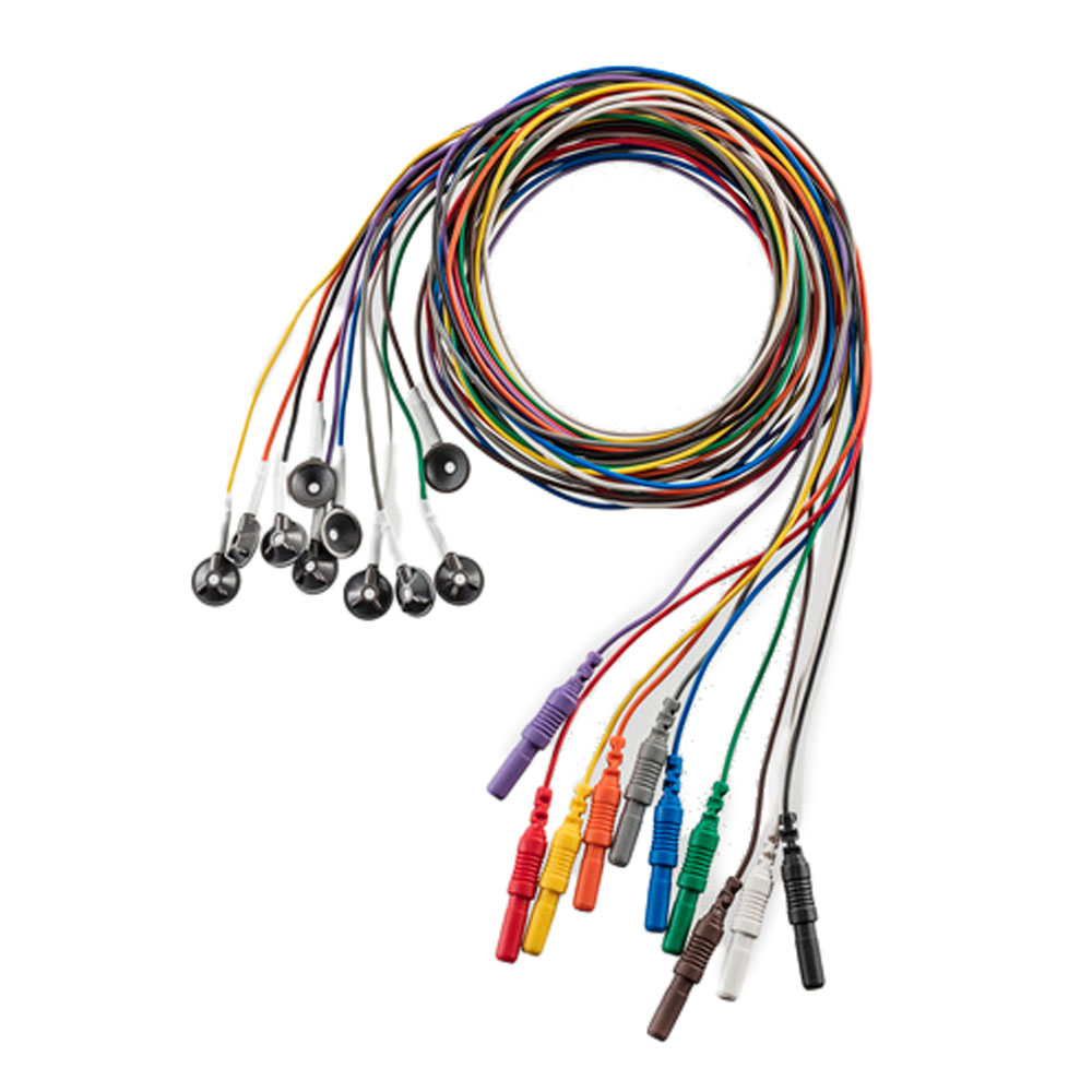EEG Prewired Cup Electrodes (10/pouche - 46 Pouches) EEG Prewired Cup Electrodes (10/pouche - 46 Pouches)