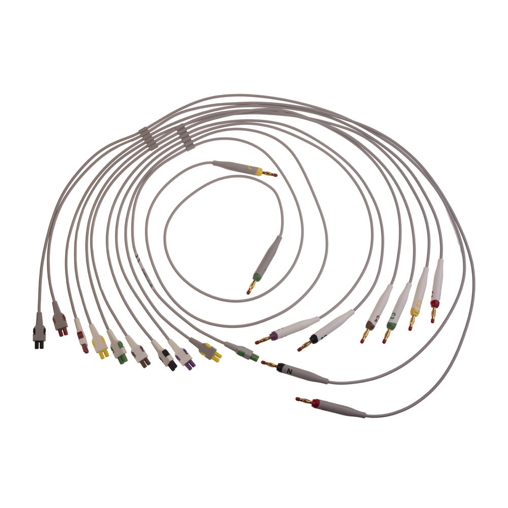 ECG Leadwire Set, Gold, Base 10, Banana, IEC (1/box) ECG Leadwire Set, Gold, Base 10, Banana, IEC (1/box)