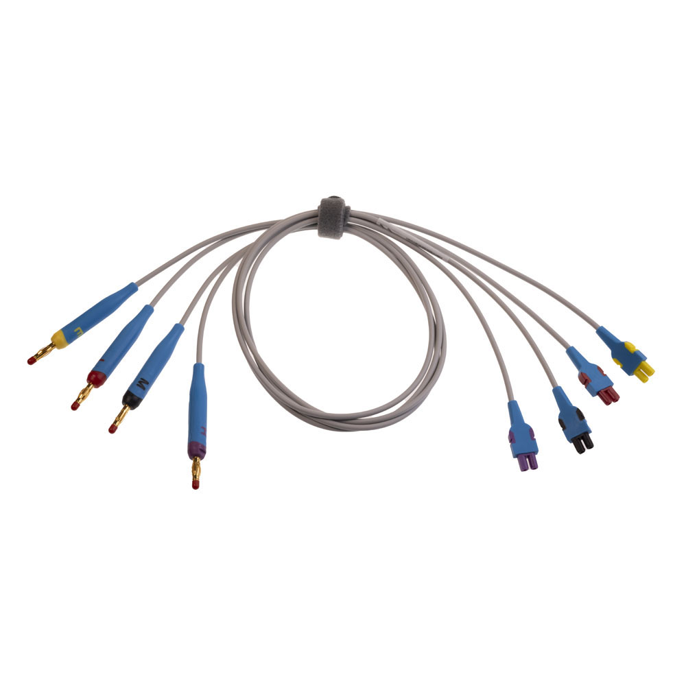 Leadwire Set, Gold, Add-on, Banana, IEC-HEIM, 80 cm/31 in., 1/pack Leadwire Set, Gold, Add-on, Banana, IEC-HEIM, 80 cm/31 in., 1/pack