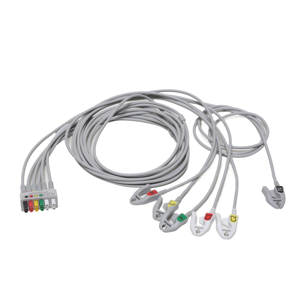ECG 6-lead Leadwire Set, Grouped, Grabber, IEC, 1.3m (1/box) ECG 6-lead Leadwire Set, Grouped, Grabber, IEC, 1.3m (1/box)