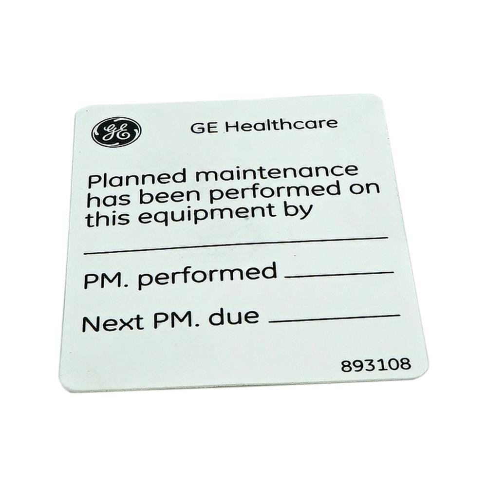 SPARE PART- UPDATE STICKER- PLANNED MAINTENANCE KIT, Monitoring ...