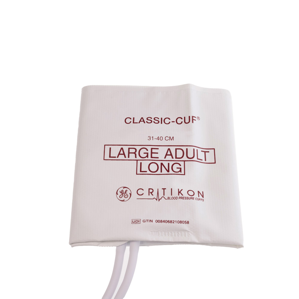 CLASSIC-CUF Large Adult Long Blood Pressure Cuff, 2 Tubes DINACLICK, ISO80369-5 (20/box) CLASSIC-CUF Large Adult Long Blood Pressure Cuff, 2 Tubes DINACLICK, ISO80369-5 (20/box)