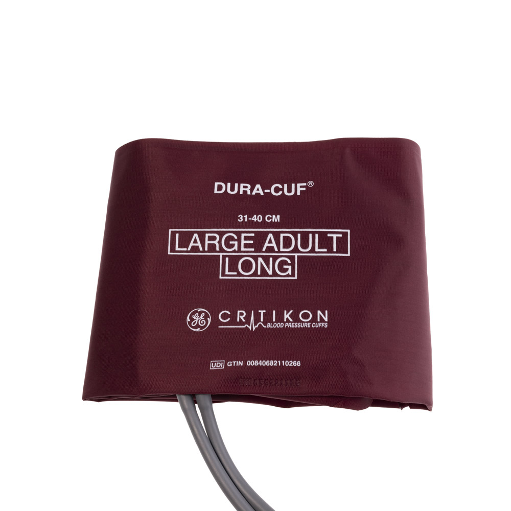 DURA-CUF Large Adult Long Blood Pressure Cuff, 2 Tubes DINACLICK (5/box)