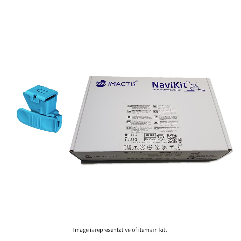 IMACTIS® NaviKits™, 25 single-use kits, includes 25 blue non-sterile needle holders IMACTIS® NaviKits™, 25 single-use kits, includes 25 blue non-sterile needle holders