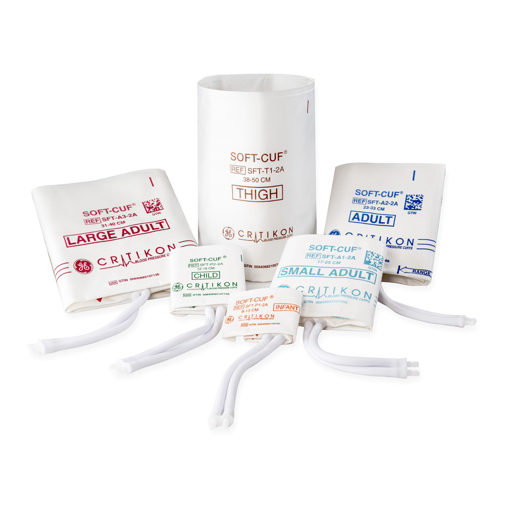 SOFT-CUF Radial Blood Pressure Cuff, 2 Tubes DINACLICK, ISO80369-5 (20/box)
