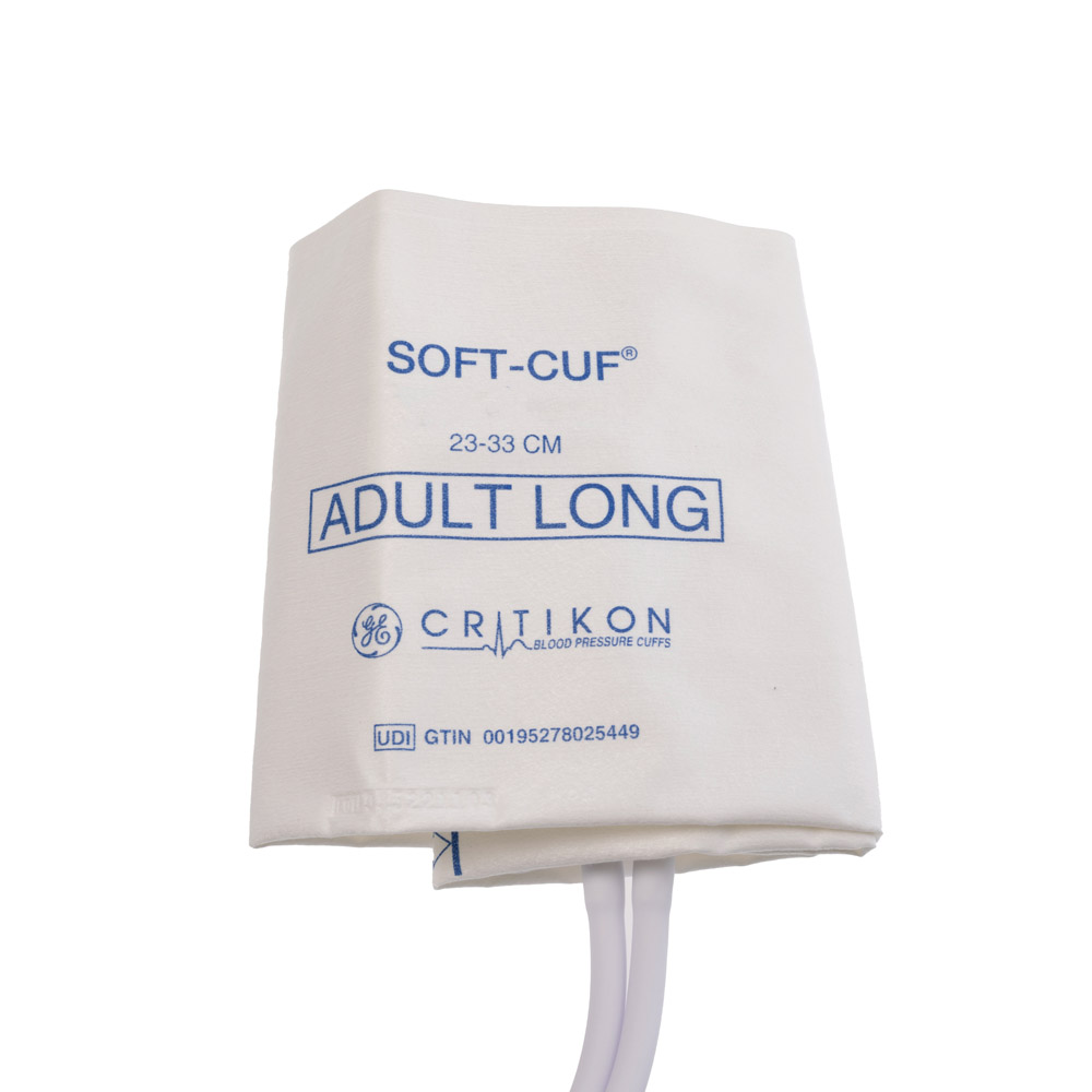 SOFT-CUF Adult Long Blood Pressure Cuff, 2 Tubes DINACLICK, ISO80369-5 (20/box) SOFT-CUF Adult Long Blood Pressure Cuff, 2 Tubes DINACLICK, ISO80369-5 (20/box)