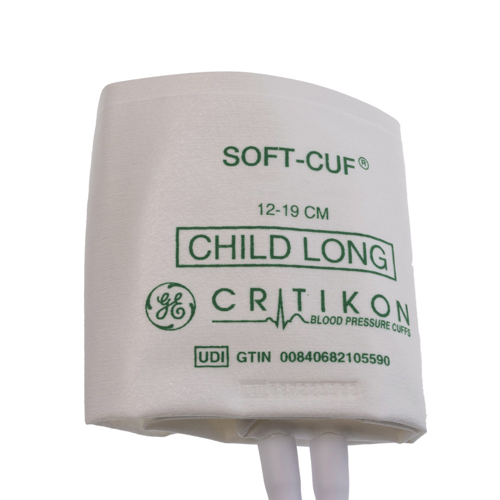 SOFT-CUF Child Long Blood Pressure Cuff, 2 Tubes DINACLICK, ISO80369-5 (20/box)